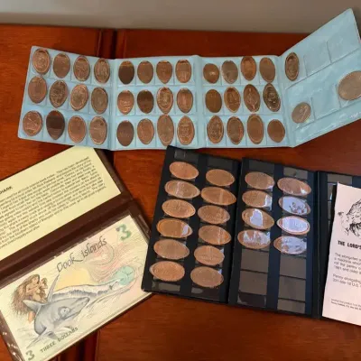 Souvenir Elongated Pennies in Albums