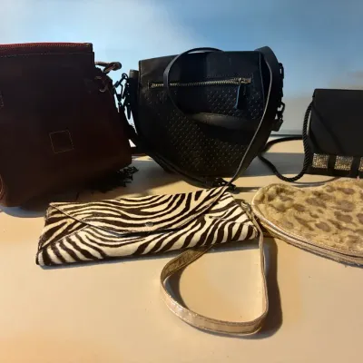 Designer and Patterned Handbags and Clutches