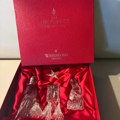 Waterford Crystal "The Nativity Collection" Figurine Set in Original Box