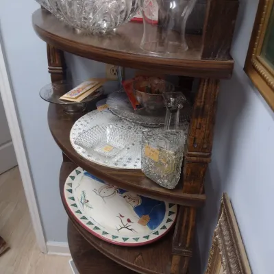 Sale Photo Thumbnail #106: Vintage Multi-Shelf Corner Display Stand (#15)