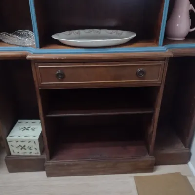 Vintage Solid Wood Multi-Space Display Hutch (#8)
