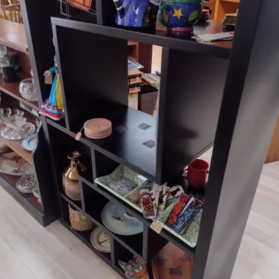 Sale Photo Thumbnail #363: Black Open Compartment Geometric Cubby Display Stand (#48)