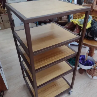 Sale Photo Thumbnail #475: Multi-Shelf Mobile Display Stand (#63)