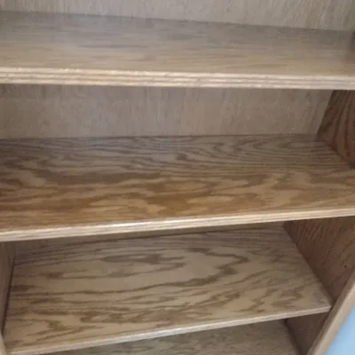 Sale Photo Thumbnail #288: Wood Finish Multi-Shelf Book Stand (#38)