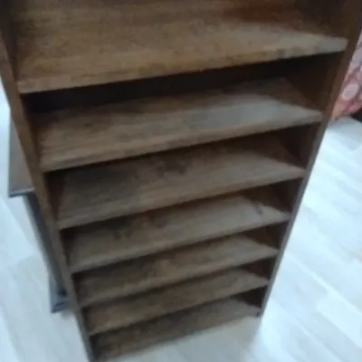 Sale Photo Thumbnail #272: Wood Finish Multi-Shelf Display Stand (#36)