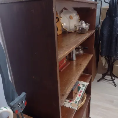 Vintage Open Hutch Storage Cabinet (#14)