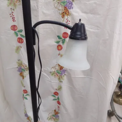 Sale Photo Thumbnail #547: Metal Post Torchiere Floor Lamp with an Adjustable Reading Light (#73)