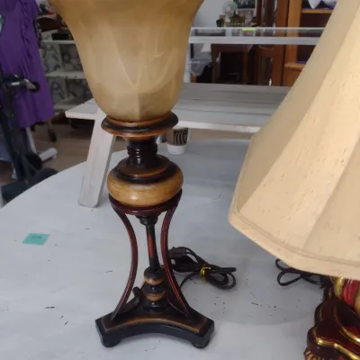 Sale Photo Thumbnail #626: Pair of Table Lamps Various Designs with Shades (#87)