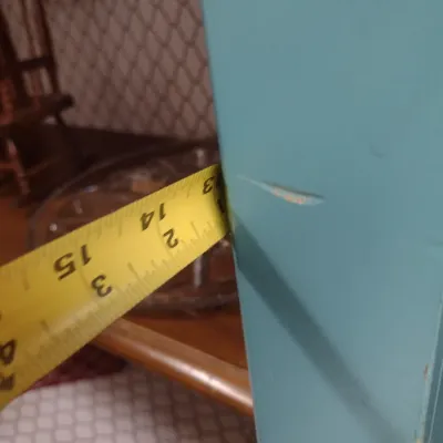 Vintage Solid Wood Painted Display Cabinet (#3)