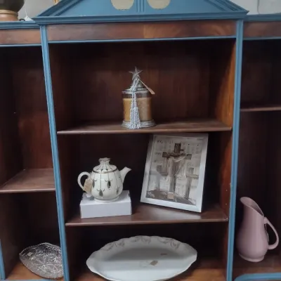 Vintage Solid Wood Multi-Space Display Hutch (#8)