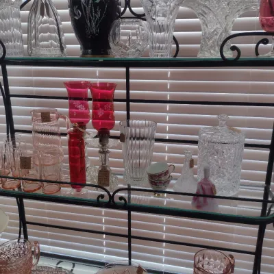 Sale Photo Thumbnail #423: Decorative Metal Frame Baker's Rack Choice B (#56)