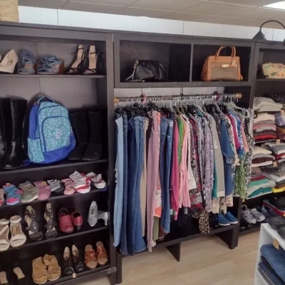Sale Photo Thumbnail #508: Four-Piece Retail Storage and Clothes Rack Wall Unit (#68)