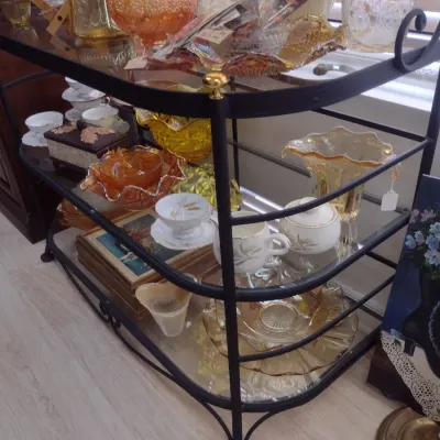 Sale Photo Thumbnail #412: Decorative Metal Frame Baker's Rack Choice A (#55)