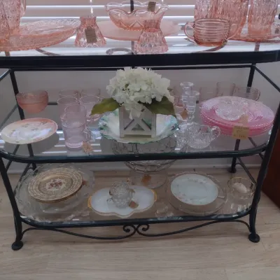 Sale Photo Thumbnail #422: Decorative Metal Frame Baker's Rack Choice B (#56)
