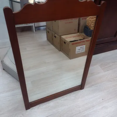 Sale Photo Thumbnail #672: Wood Framed Wall Mirror (#96)