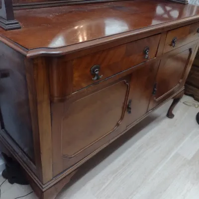 Sale Photo Thumbnail #129: Vintage Mahogany Buffet with Back Mirror (#18)
