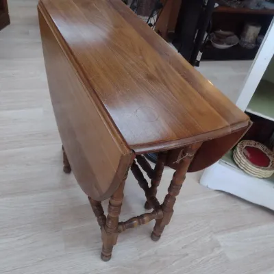 Sale Photo Thumbnail #457: Vintage Gateleg Drop Leaf Table (#61)