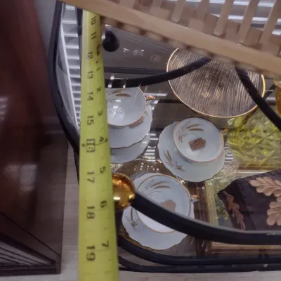 Sale Photo Thumbnail #419: Decorative Metal Frame Baker's Rack Choice B (#56)