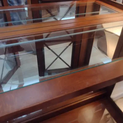 Sale Photo Thumbnail #470: Contemporary Double Glass Door Curio Cabinet (#62)
