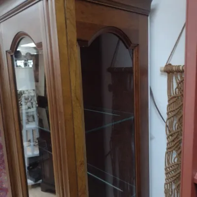Sale Photo Thumbnail #305: Large Mahogany Finish Curio Cabinet (#40)