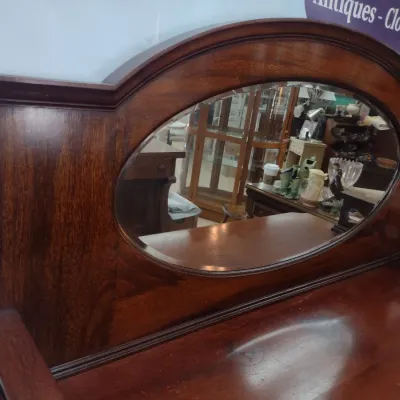 Sale Photo Thumbnail #130: Vintage Mahogany Buffet with Back Mirror (#18)