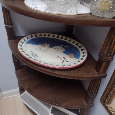 Sale Photo Thumbnail #108: Vintage Multi-Shelf Corner Display Stand (#15)