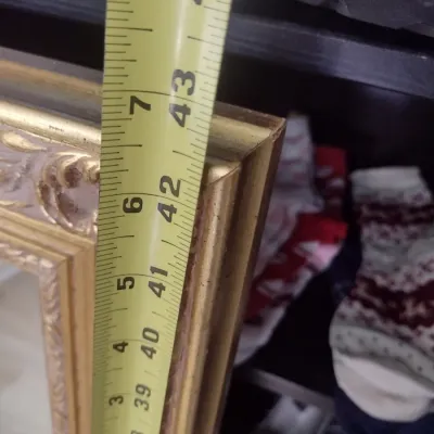 Sale Photo Thumbnail #694: Vintage Gilt Framed Wall Mirror (#100)