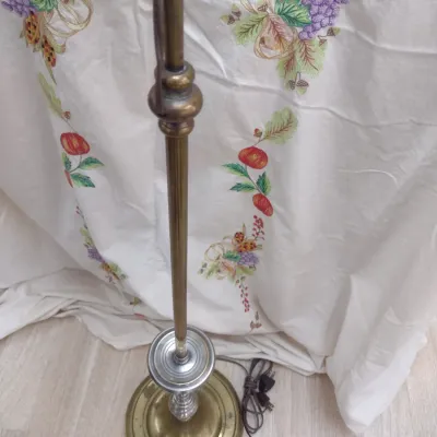 Sale Photo Thumbnail #560: Vintage Spanish Revival Design Torchiere Bridge Arm Floor Lamp (#75)