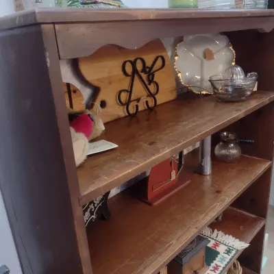 Vintage Open Hutch Storage Cabinet (#14)