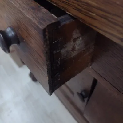 Sale Photo Thumbnail #141: Antique Tiger Oak Sideboard (#19)