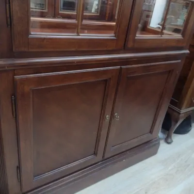 Sale Photo Thumbnail #121: Mahogany China Hutch with Arch Top Double Doors (#17)