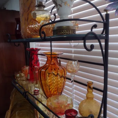 Sale Photo Thumbnail #413: Decorative Metal Frame Baker's Rack Choice A (#55)