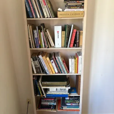 5-Shelf Bookcase with Large Book Collection – Asian Art, Antiques & History