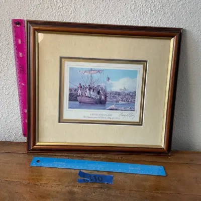 Lewis And Clark Print In Frame