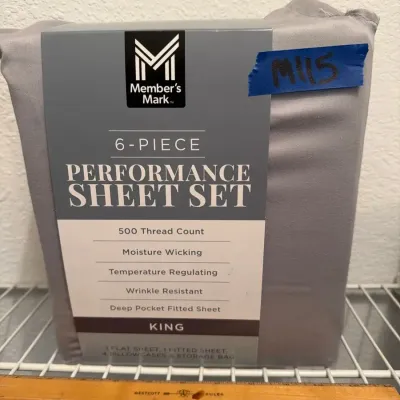 Six Piece King Size Performance Sheet Set New In Box