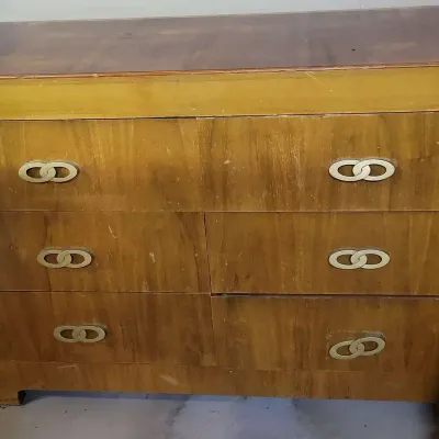 Mid-century Modern Dresser & Full Bed Frame
