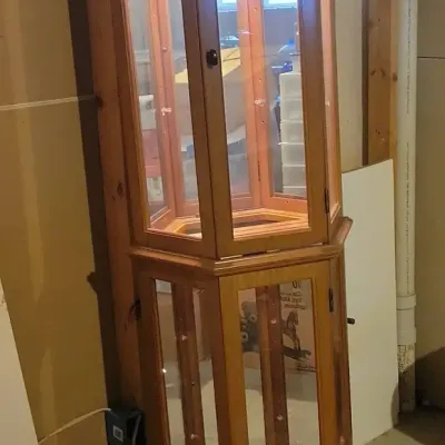 Mirrored Display Cabinet W/ Light 