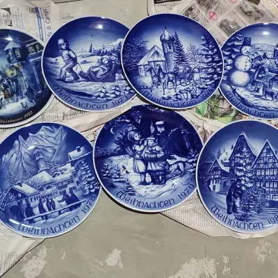 Wehnachten Collectable China Christmas Plates 1971-1981