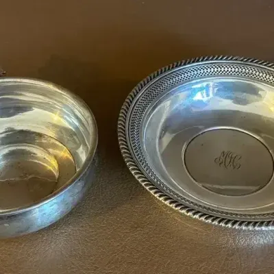 Two Sterling Silver Dishes 
