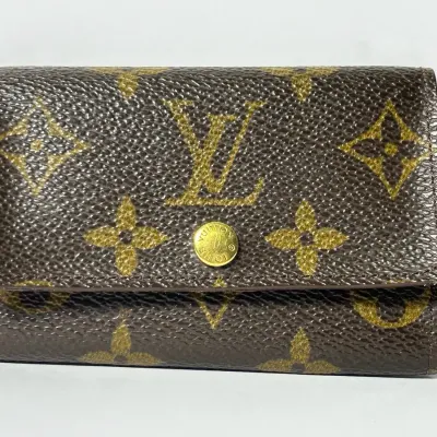 Authenticated Louis Vuitton Monogram Canvas 6-Key Holder, Made in USA