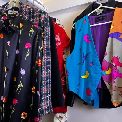 Silk/Wool Nicole Miller, Heather Bell Handpainted & More Clothing: VTG/Contemp (S-L)