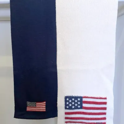 Polo Ralph Lauren (NWT) & The Limited American Flag Wool/Wool-Blend Scarves
