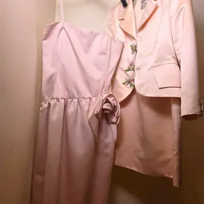 VTG Sully Bonnelly Saks Fifth Ave Suit Set & Raul Blanco Evening Dress: Size 8,10 