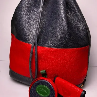 Authenticated Longchamp Colorblock Leather Bag, Wallet & Coin Purse: 3 Pieces