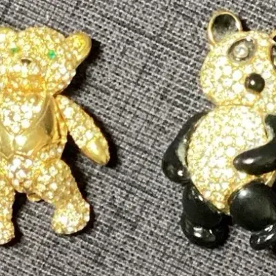 Joan Rivers Bear Brooches