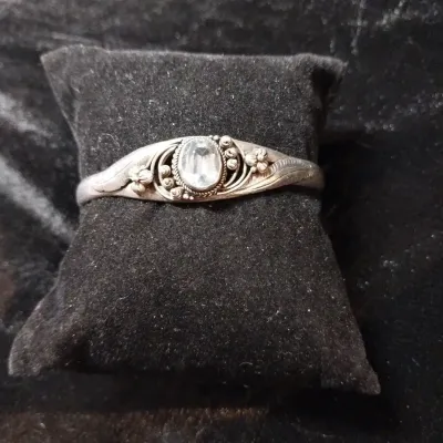 Sterling & Topaz Cuff Bracelet 