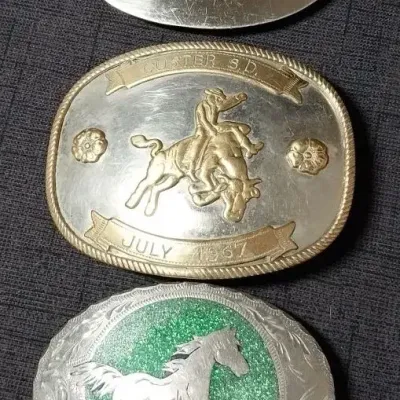 Horse & Cowboy Belt Buckles 