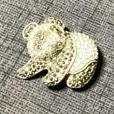Sterling Panda Bear Brooch