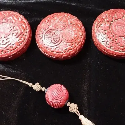 Cinnabar Trinket Boxes
