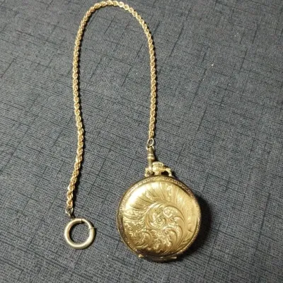 Arnex Pocket Watch With 12k Gold Filled Fob